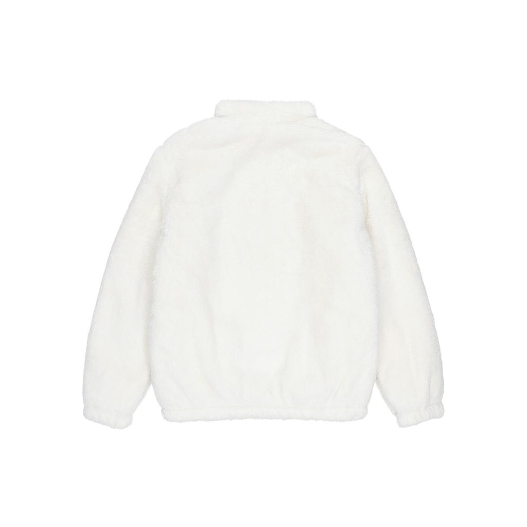 Nike Куртка из кораллового флиса с цветным логотипом и воротником-стойкой, детская куртка белого цвета DV0303-133