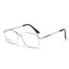 Glasses Metal Square Frame Commuter Flat Glasses Women'S Retro Glasses Men Can Do Myopia Frames