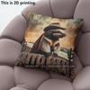 Western Cowboy Animal Throw Pillow Covers Pattern Cushion Cover Suitable for Sofa Bedroom Car Pillow Cover
