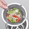 Фильтр для раковины из нержавеющей стали с ручкой, сетчатый фильтр, устойчивый к ржавчине, для кухни, ванной комнаты, сливная корзина, для слива овощей и фруктов