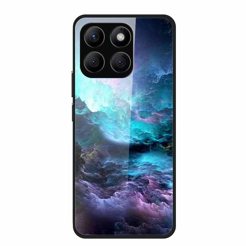 Жесткий стеклянный чехол для Honor X8C X8B X8 4G 5G Honor 400 Смартфон Чехол Мягкий ТПУ Бампер Закаленное Стекло Чехол Coque Funda Capa