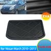 For Nissan Micra March K13 2010 2012 2013 2014 2015 Accessories Car Rear Trunk Mat Floor Tray Waterproof Liner Cargo Boot Carpet