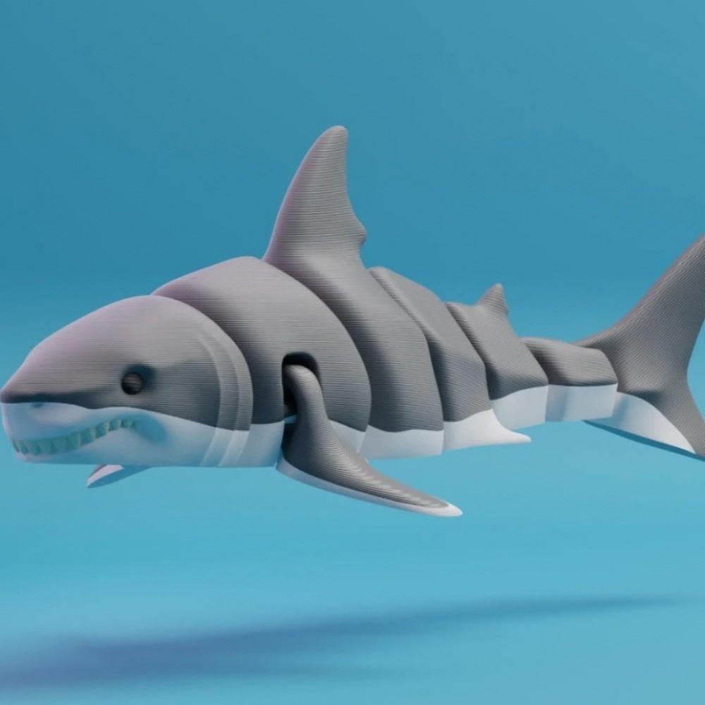 Mini Simulation Animal Multi-Joint Movable Marine Animal Model Creative Whale Figurine  Collection