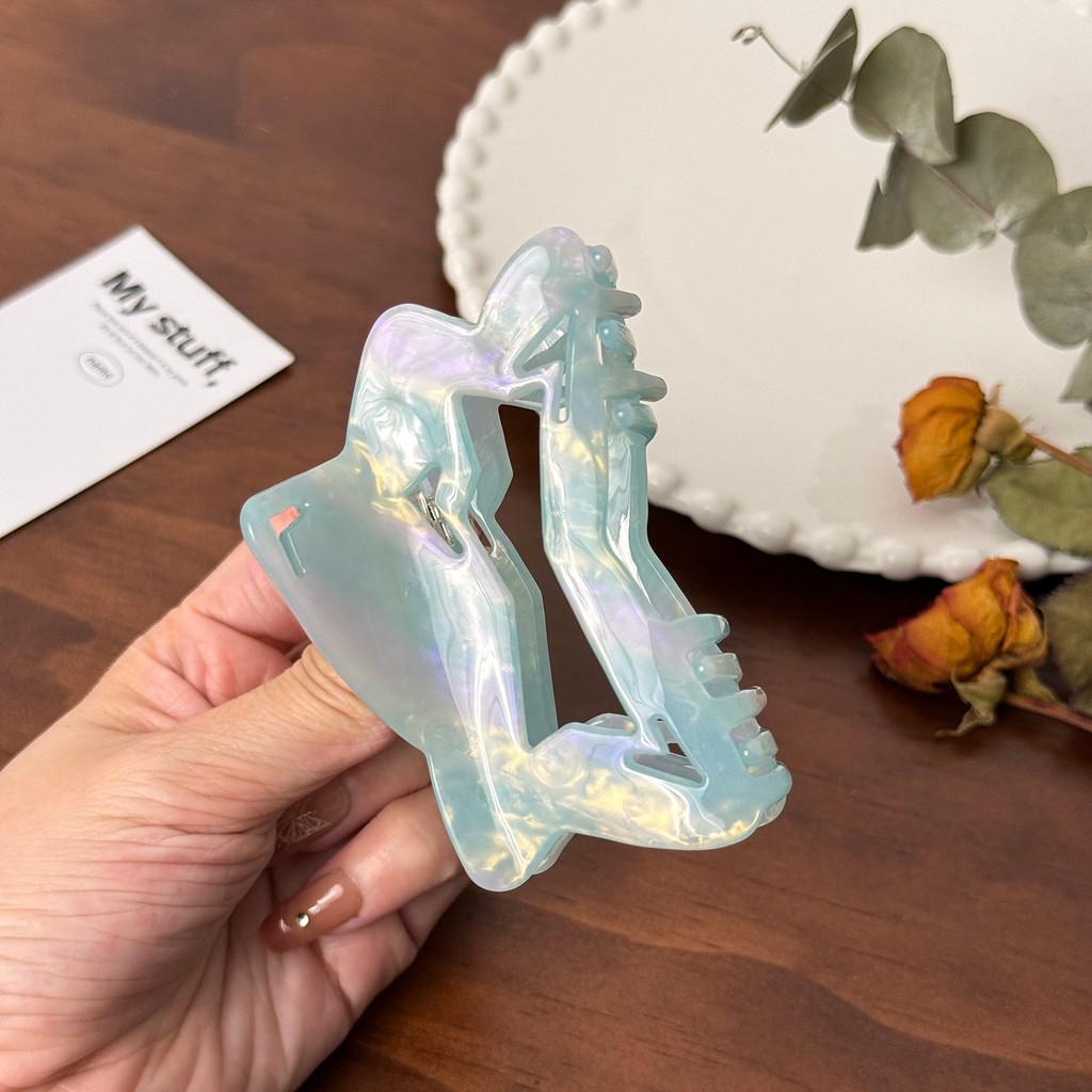 Стильная ацетатная заколка-краб для волос с вырезом в виде звезды для женщин, универсальный модный аксессуар