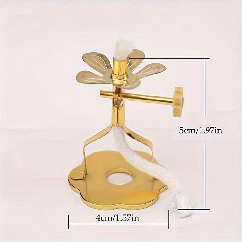 1шт регулируемая металлическая подставка для свечи - мини-масляная лампа, подсвечник, аксессуары с ручкой управления