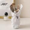 Decorative Resin Stationery Stand 3D Printed Angel Wings Vase & Pen Holder,Sculpture Artistic Ornament for Living Room Desktop Decor, Multi?Functional