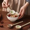 Расписанные вручную керамические ложки Красочные чайные/десертные ложки для кухни, сервировки стола, подарок Винтажная десертная ложка с длинной ручкой