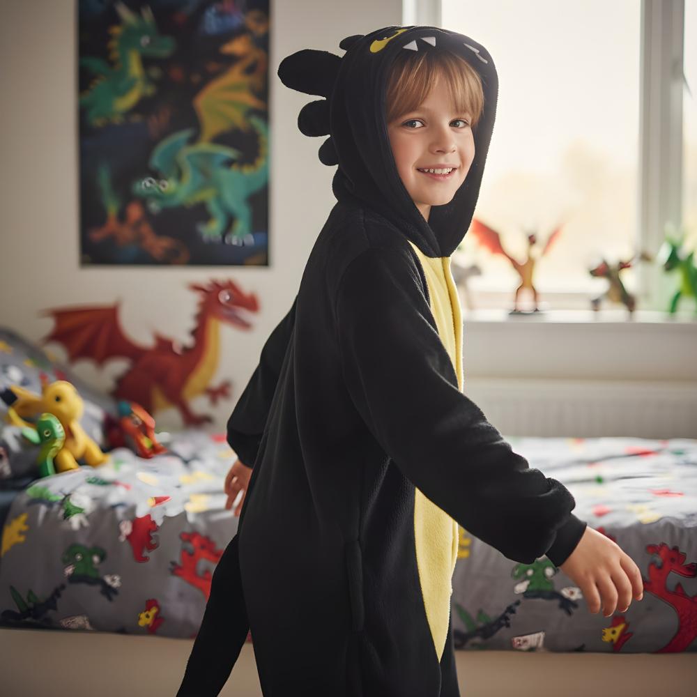 Piżama Onesie Kigurumi Kostium Przebranie Szczerbatek Dzieci 95-105Cm