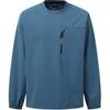 Logo Letter Print Pattern Round Neck Long Sleeve T-Shirt Men Tops Blue C28137
