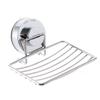 Silver Soap Box Strong Suction Soap Storage Rack Creative Soap Dish Holder
