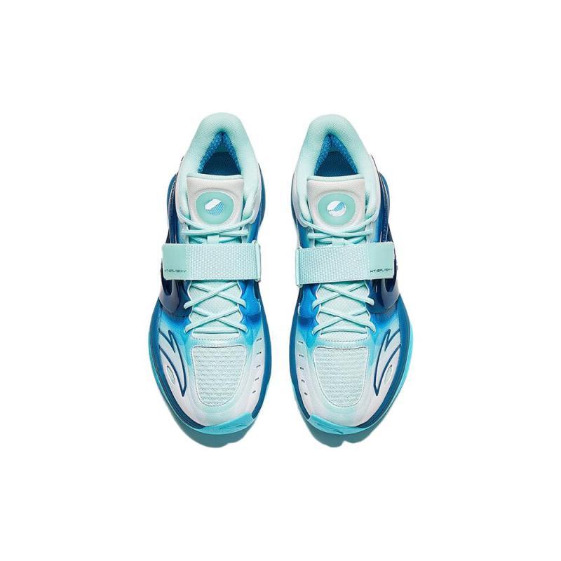 Anta KT SPLASH V Дышащие Влагоотводящие Высокие Баскетбольные Кроссовки Мужские Сине-Белые 112341108-2