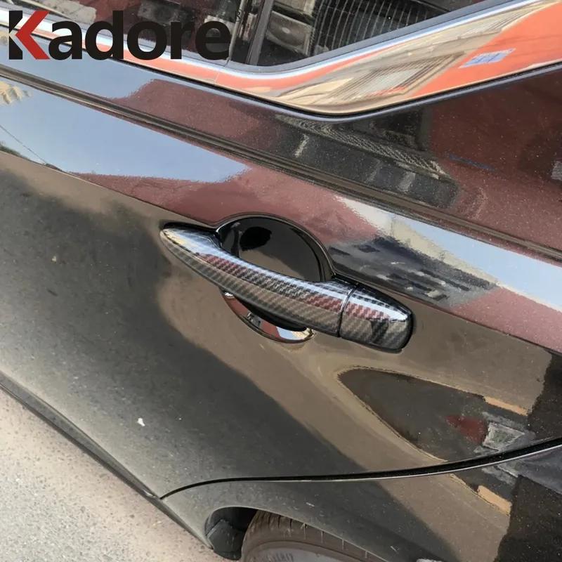 Side Door Handle Cover Trim For Nissan Altima -2024 2025 /Sentra Sylphy - 2024 2025 Carbon Fiber Car Accessories