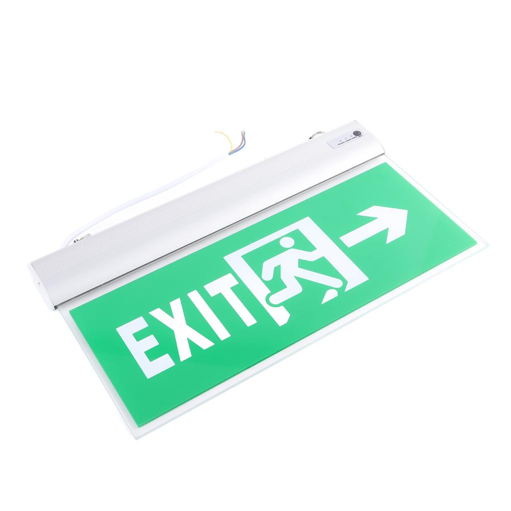 110-220V Acrylic LED Emergency Exit Sign Lamp Evacuation Indicator Light