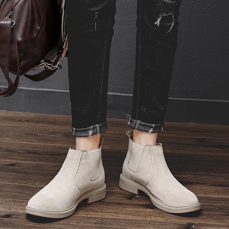 Новейшие мужские ботинки, классические модные ботинки Chelsea Frosted Suede, мужские повседневные ботинки, роскошные брендовые теплые зимние ботинки, осенне-зимние ботинки
