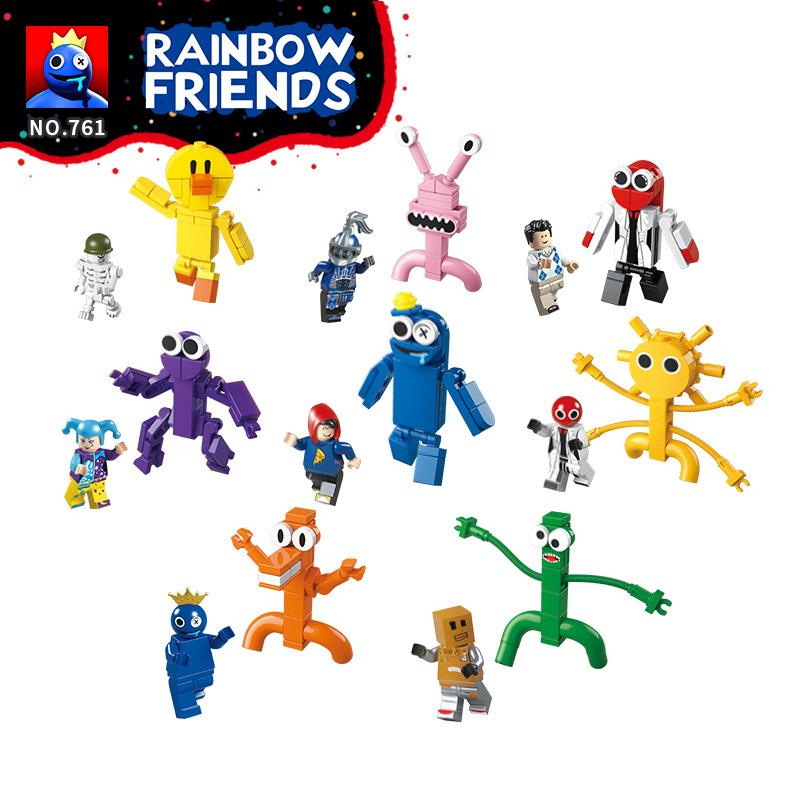 Rainbow Friends Friends Figures Building Blocks Toy Monster Boy Assembly Model 761 Series Kids Educational Gift