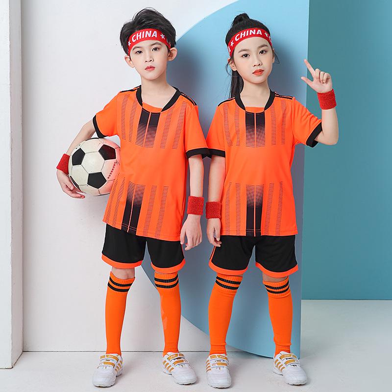 Детская дышащая футбольная форма с быстрым высыханием - Летняя форма для тренировок и соревнований для мальчиков и девочек