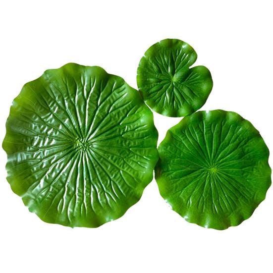 Поделки из листьев Энергичный Невыцветающий Имитация Листа Лотоса Тонкая Работа Реалистичный Сделай Сам Моющийся