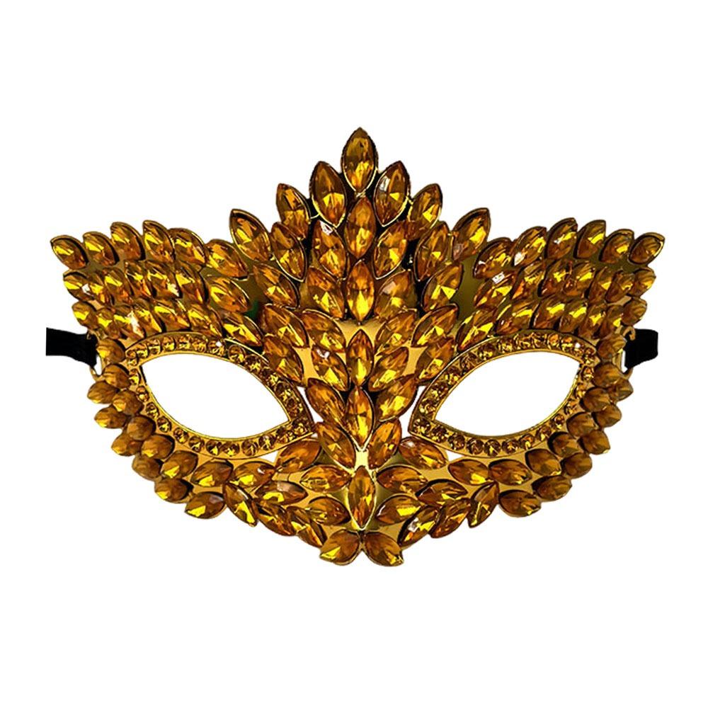 Shiny Acrylic Crystal Half Face Mask Full Jewelry Cosplay Mask Gift Idea Rave Mask Halloween Event