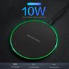 10W Qi Wireless Charger Pad for iPhone 13 12 11 X Pro Max For Samsung Galaxy S21 S20 S10 S9 S8 Xiaomi Wireless Charging