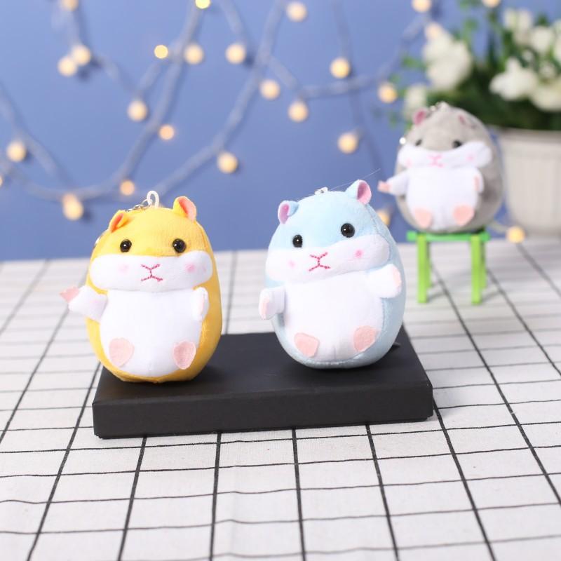 Новый продукт Милый плюшевый хомяк Игрушка Брелок Подвеска для сумки Желтый Подарок Животное