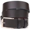 Стильный брючный мужской кожаный ремень GRANDE PELLE Leather Belt 21449 Коричневый