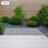 25 шт. Графитовые соединяющиеся плитки для террасы 12x12 дюймов, Прочное противоскользящее напольное покрытие для улицы, Современные квадратные полипропиленовые плитки, Грузоподъемность 2000 кг