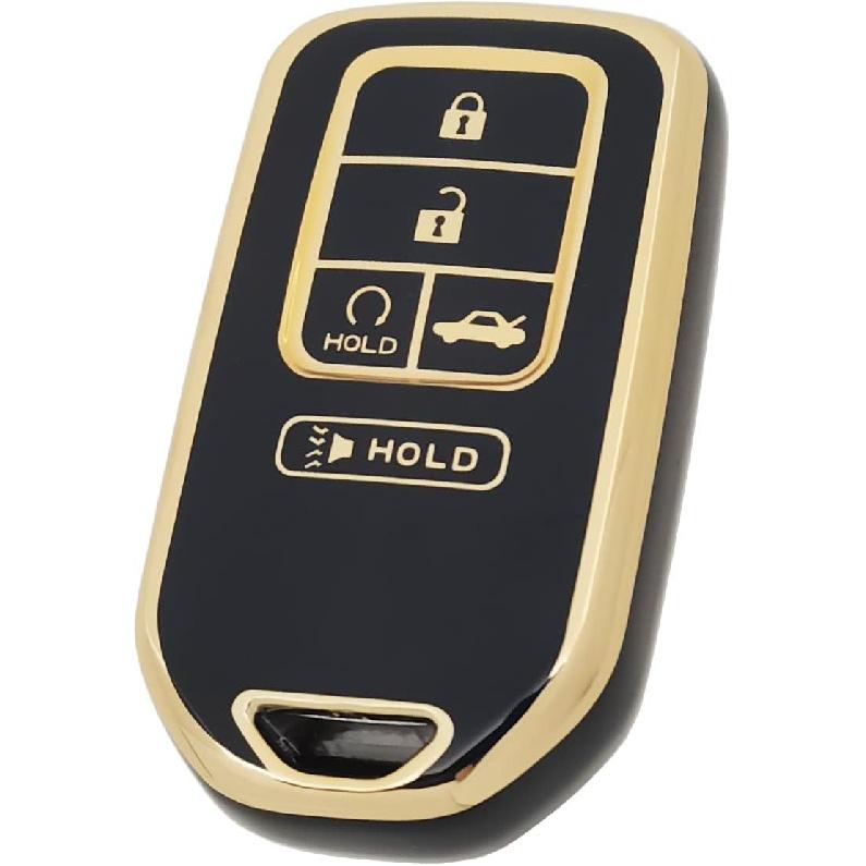 360 Degree Soft TPU Protector Key Fob Cover Case Compatible with 2017 2018    Honda Civic Accord Pilot CR-V Passport ight EX EX-L Touring 5 Button