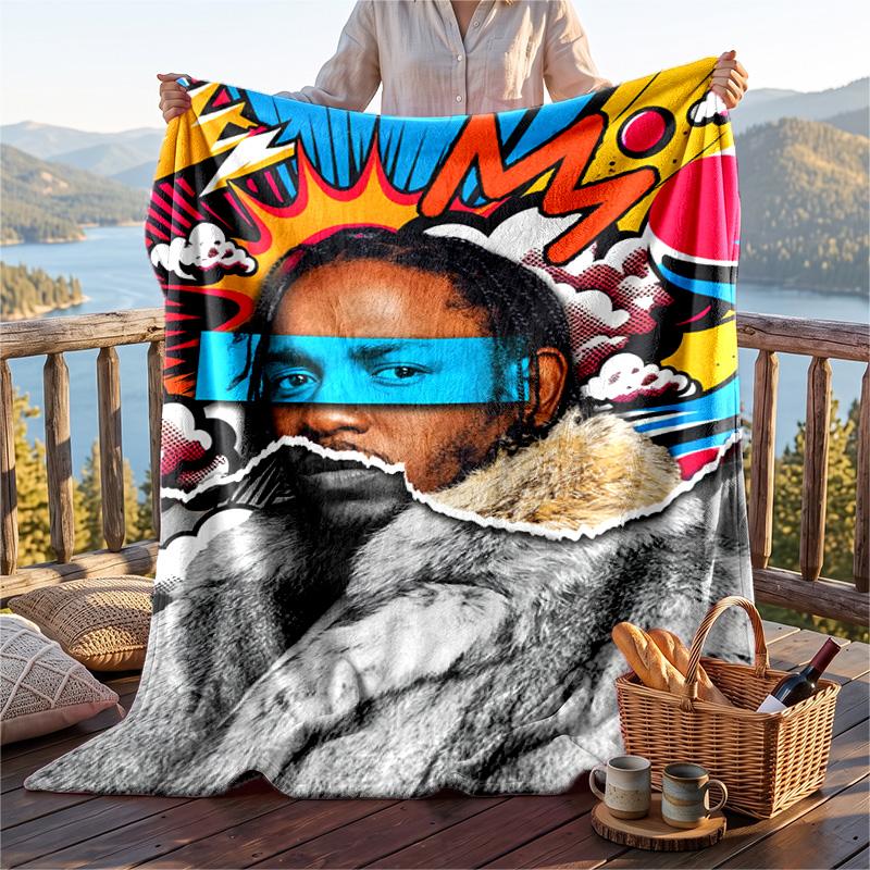 Warm Flannel Throw Blanket,Kendrick Lamar Lightweight Cozy Blanket For Bed Sofa And Daily Use