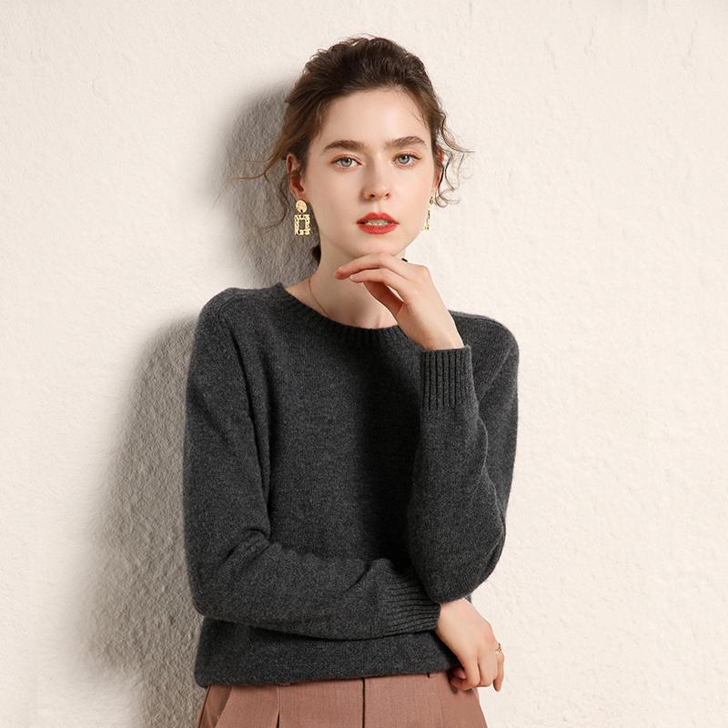 Женский кашемировый свитер Qinghe кашемир 100% кашемир, женский осенне-зимний кашемировый свитер, мягкий и теплый