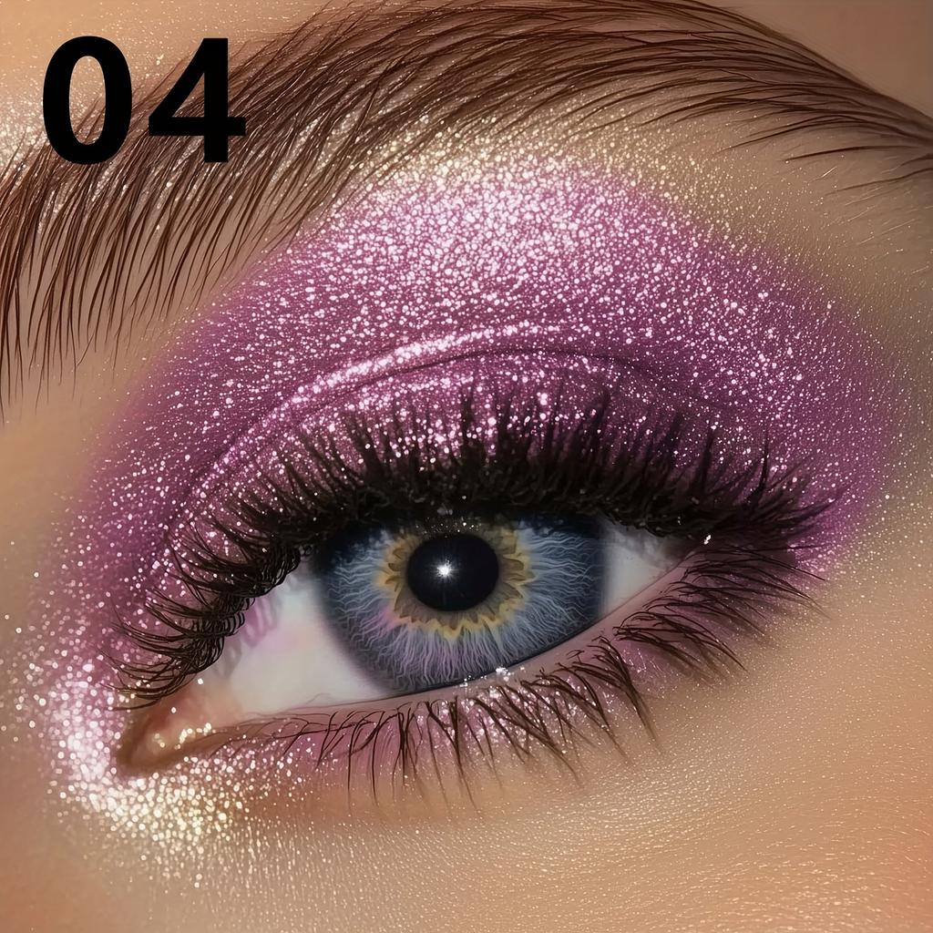 Яркие блестящие кремовые тени для век с кисточкой. Стойкие водостойкие неразмазывающиеся мерцающие тени для век, идеально подходящие для сценических вечеринок