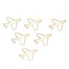 100pcs Paper Clips Portable Anti Rust Electroplating Gold Cute Airplane Shaped Metal Paper Clip for 