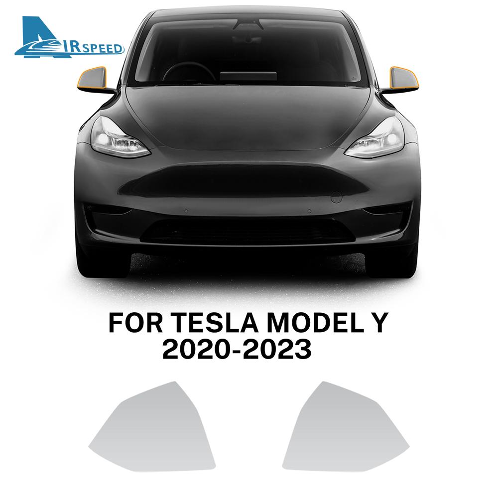 Предварительно вырезанная защитная пленка PPF для фар автомобиля TPU для Tesla Model 3 Y X S - Зеркало заднего вида Прозрачная Защита от царапин