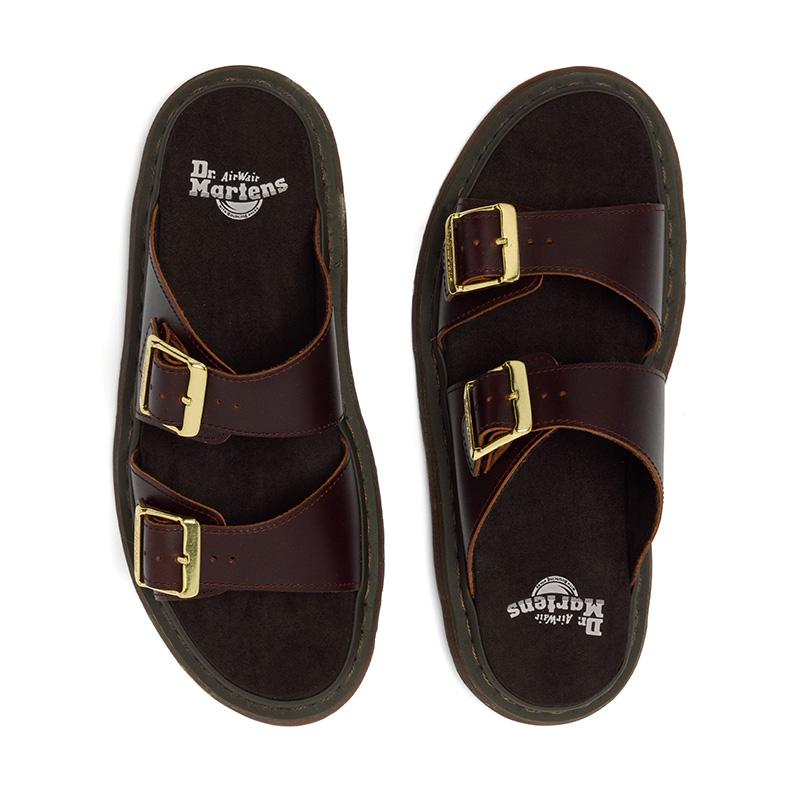 Dr. Martens Винтажные Сандалии на Толстой Подошве с Двойной Пряжкой Унисекс Сандалии 42509200