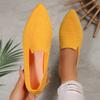 New Pointed-toe Women's Cloth Shoes with Soft Soles Lightweight and Breathable Woven Fabric