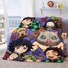 Demon Slayer Soft Warm Flannel Blanket Plush Lightweight Throw for Sofa Bed Couch Cozy Winter Travel Home Decor -QJY