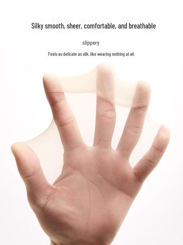 LANGSHA Женские прозрачные хрустальные шелковые носки до середины икры - Набор из 20 пар