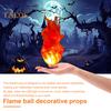 Halloween Floating Fireball Artificial Fake Flame Floating LED Ball Prop Illuminated Fireball Decor Halloween Decoration