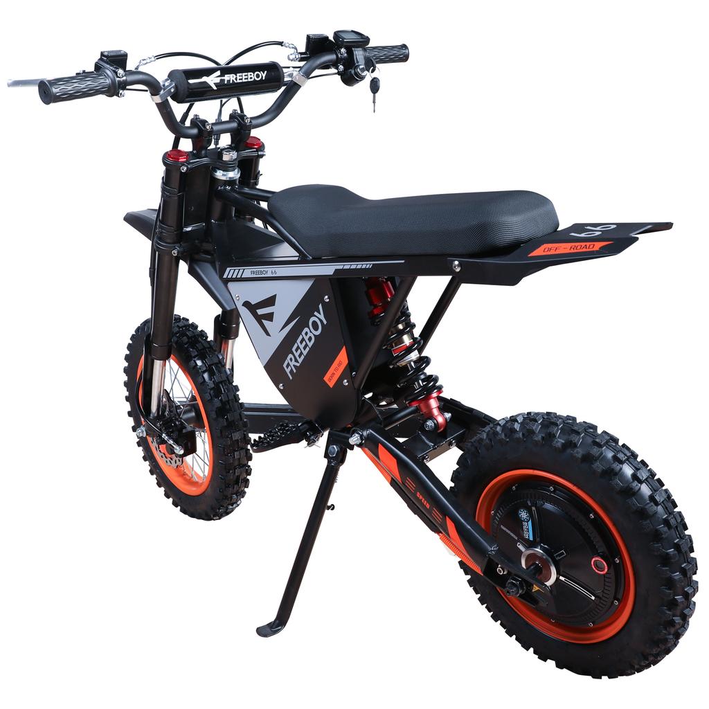 Freeboy US EU Warehouse Long Range Electric Dirt Bike Hydraulic Disc Brake 48V 30Ah Battery 12 Inch Off-road Tire for Adults