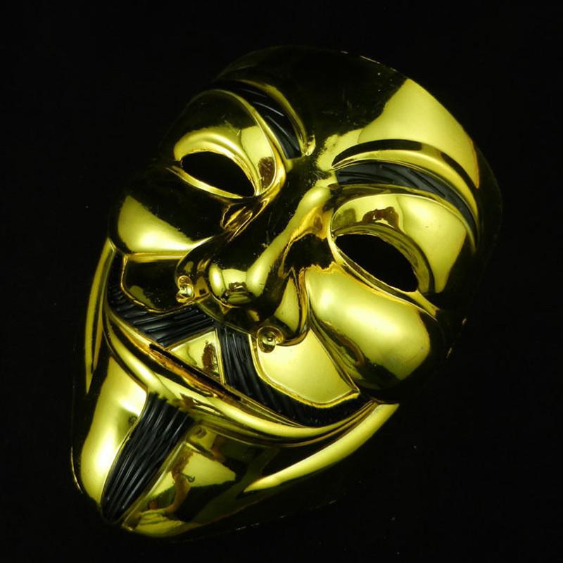 Модная маска Гая Фокса V значит Вендетта Аноним Хэллоуин Костюмы Косплей