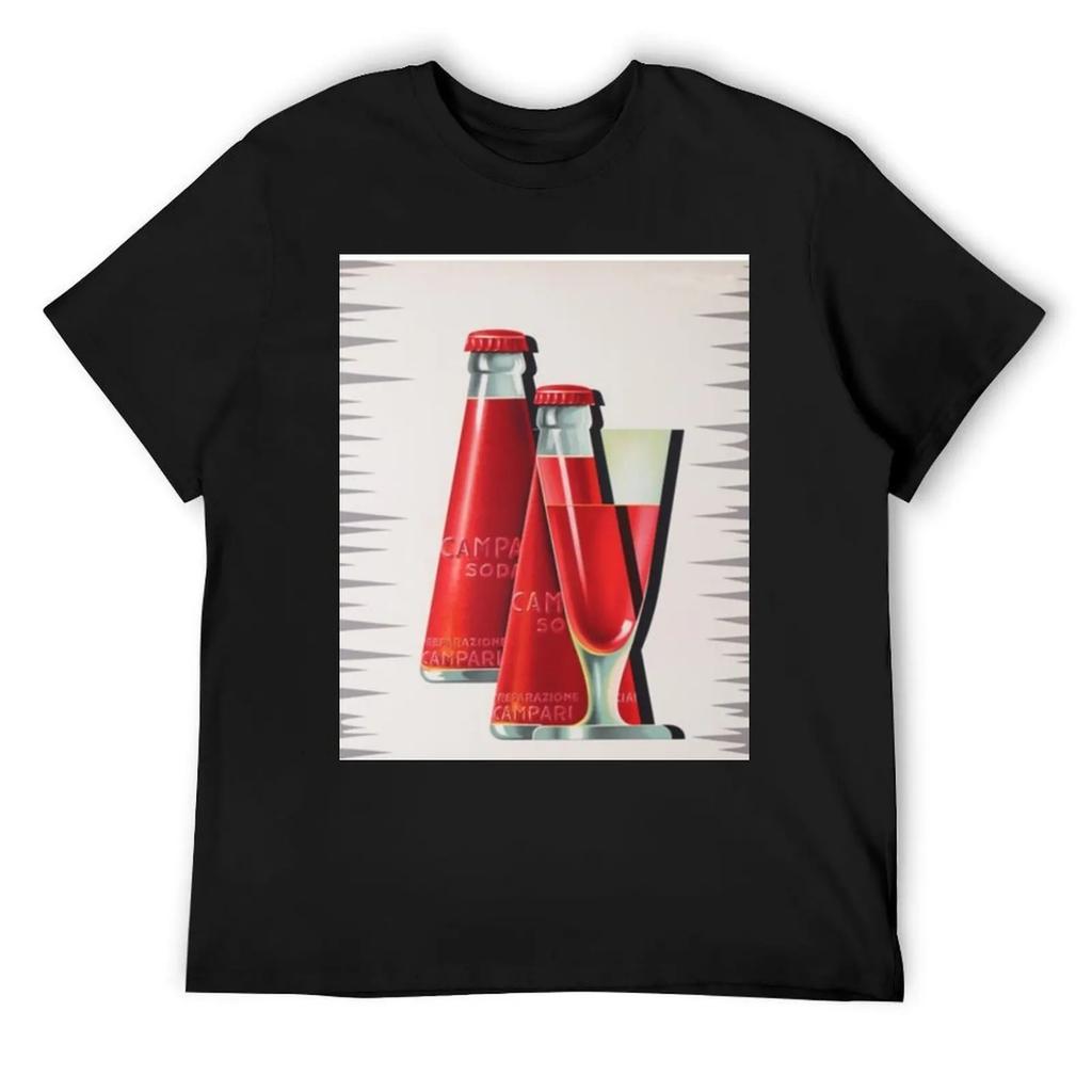 Bottle Campari Mingozzi Red Color T-Shirt