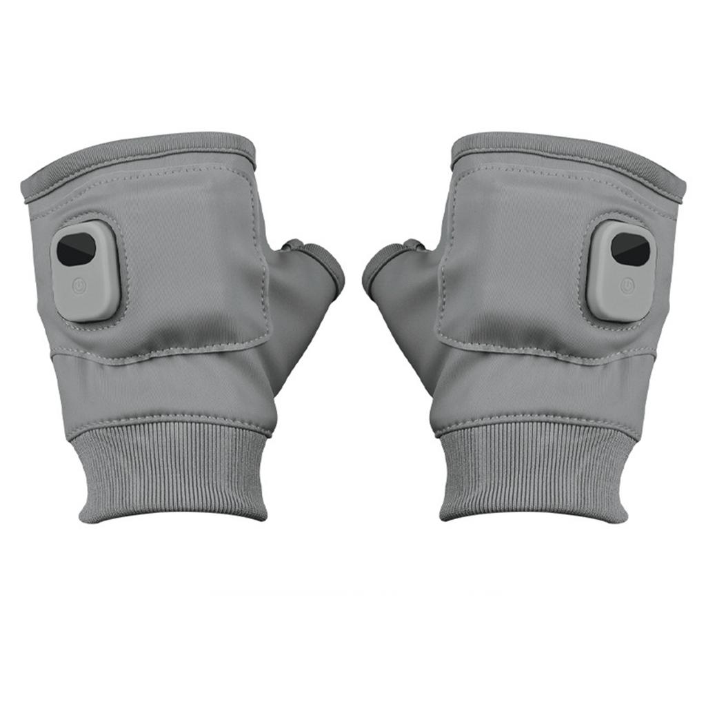 Унисекс USB Электрический Зимний Обогрев 3 Уровня Температуры Термический Обогрев Грелки для Рук Перчатки Половина Пальца Сенсорный Экран для Улицы