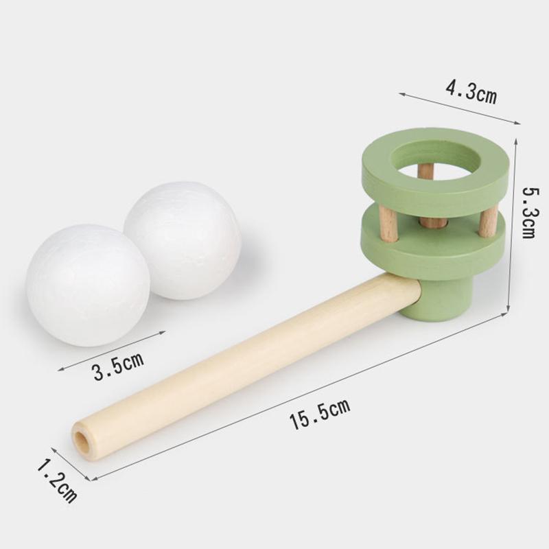 Kids Floating Blow Pipe Ball Game Stress Reliever Balance Blowing Toys Educational Parent-child Games Training Lung Capacity Toy