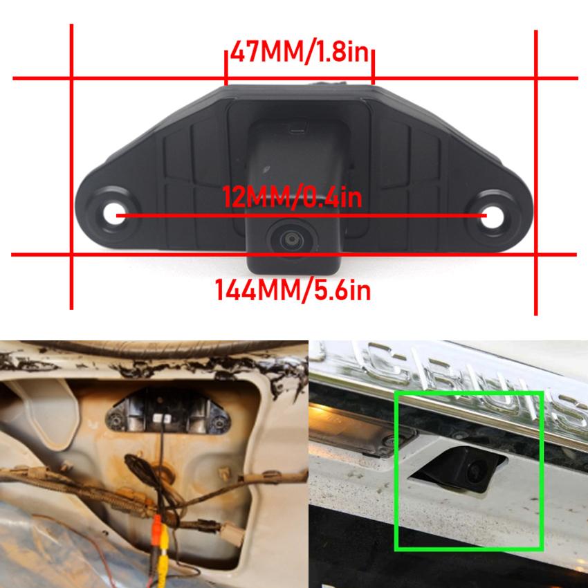 140° HD 1080P Автомобильная камера заднего вида для Азии Toyota Land Cruiser Prado 2010-2014 Ночное видение Реверсивный Высокое качество RCA