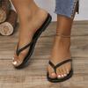 Плоские шлепанцы уличная летняя женская 2024 новая французский вечерний ветер нишевые высококлассные с перемычкой пляжные сандалии