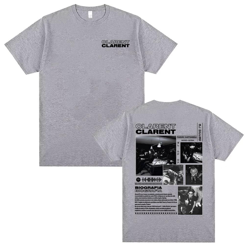 Rapper Clarent Kp Album 2025 Tour Cover T Shirts Men Women Harajuku Hip Hop Streetwear Tee Shirt Casual Cotton Oversized Tshirt