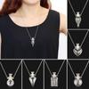 Drop Heart Steel Chain Glaze Vial Necklace Essential Oil Pendant Memorial Jewelry Perfume Jewellery
