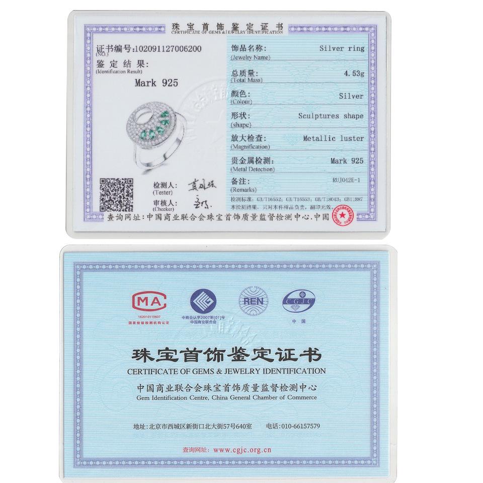 Umcho Fashion Round Gemstone Ring