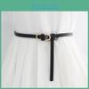 Стильный женский гладкий ремень с пряжкой для тонкой талии для универсальных платьев и денима