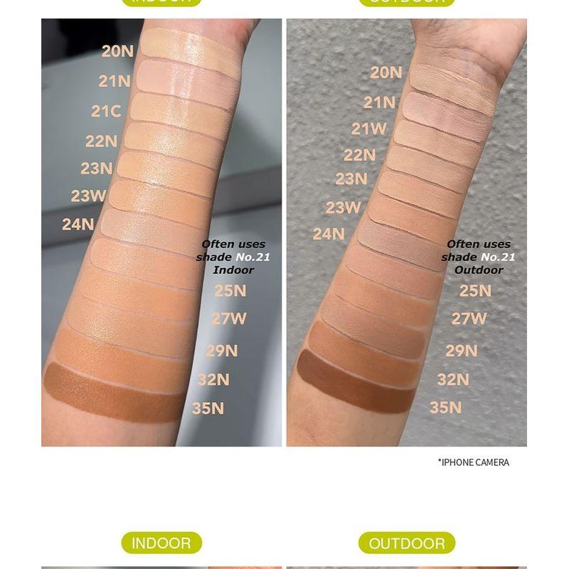 UNLEASHIA Bundle: Сатиновый кушон Healthy-Green Re-Feel Сменный блок + Футляр - 5 Цветов