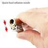 Car Auto Brass 8mm Tyre Wheel Tire Air Chuck Inflator Pump Valve Clip Clamp Connector Adapter Car Accessories For Compressor Stem Caps1